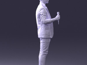 male singer 0079 3d print ready Modello di stampa 3D