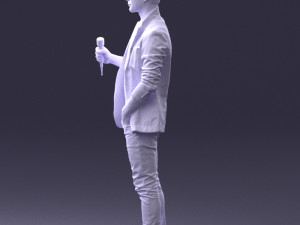 male singer 0079 3d print ready Modello di stampa 3D