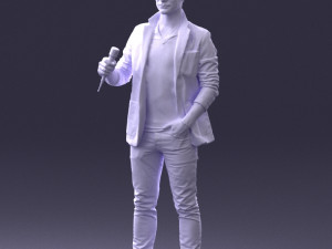 male singer 0079 3d print ready Modello di stampa 3D