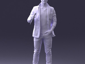 male singer 0079 3d print ready Modello di stampa 3D