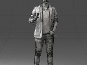 male singer 0079 3d print ready Modello di stampa 3D