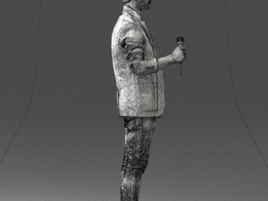 male singer 0079 3d print ready Modello di stampa 3D