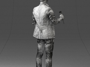male singer 0079 3d print ready Modello di stampa 3D