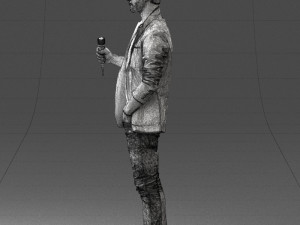 male singer 0079 3d print ready Modello di stampa 3D