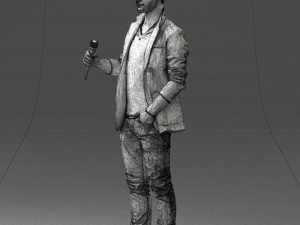 male singer 0079 3d print ready Modello di stampa 3D
