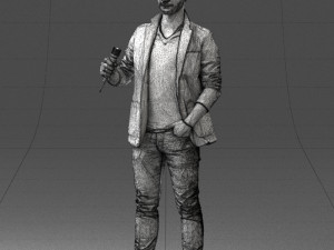 male singer 0079 3d print ready Modello di stampa 3D
