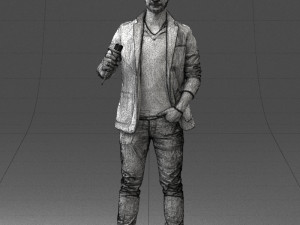 male singer 0079 3d print ready Modello di stampa 3D
