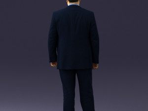 man in blue jacket 0074 Modelo 3D