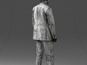 man in blue jacket 0074 Modelo 3D