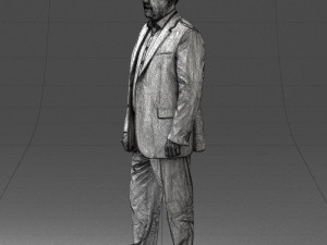 man in blue jacket 0074 Modelo 3D