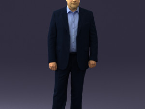 man in blue jacket 0074 3d print ready 3D 打印模型