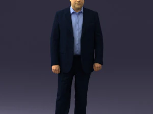 000408 Business Man in Suit 3dp 3D Print Model