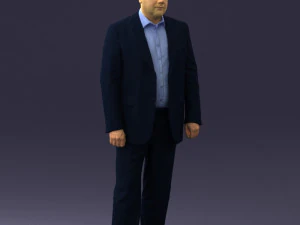 000408 Business Man in Suit 3dp 3D Print Model