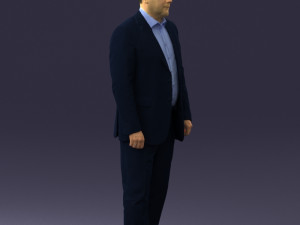 man in blue jacket 0074 3d print ready 3D 打印模型