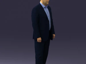 000408 Business Man in Suit 3dp 3D Print Model
