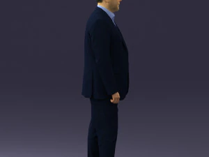 000408 Business Man in Suit 3dp 3D Print Model