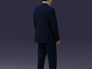 man in blue jacket 0074 3d print ready 3D 打印模型