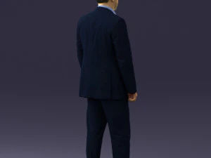 000408 Business Man in Suit 3dp 3D Print Model