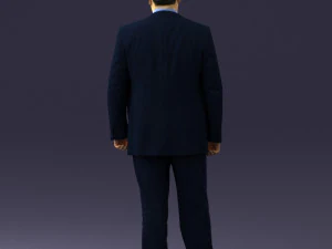 000408 Business Man in Suit 3dp 3D Print Model