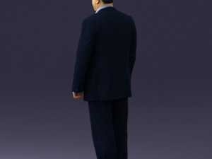 man in blue jacket 0074 3d print ready 3D 打印模型