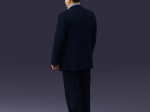 000408 Business Man in Suit 3dp 3D Print Model