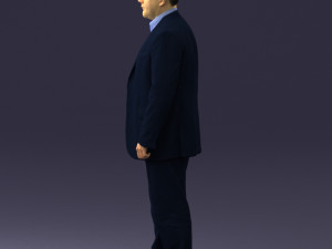 man in blue jacket 0074 3d print ready 3D 打印模型