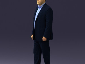 man in blue jacket 0074 3d print ready 3D 打印模型