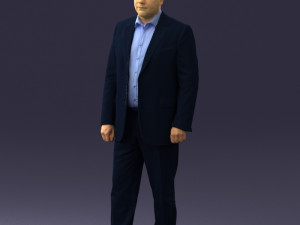 man in blue jacket 0074 3d print ready 3D 打印模型