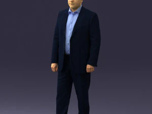 000408 Business Man in Suit 3dp 3D Print Model