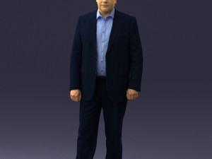 man in blue jacket 0074 3d print ready 3D 打印模型