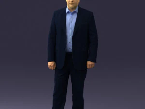 000408 Business Man in Suit 3dp 3D Print Model