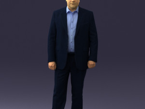 man in blue jacket 0074 3d print ready 3D 打印模型
