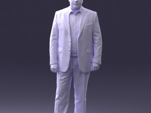 man in blue jacket 0074 3d print ready 3D 打印模型