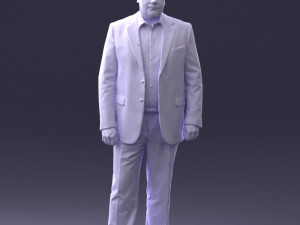 man in blue jacket 0074 3d print ready 3D 打印模型
