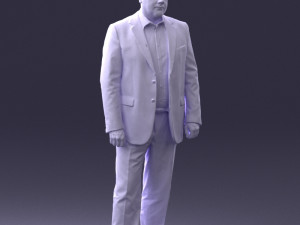 man in blue jacket 0074 3d print ready 3D 打印模型