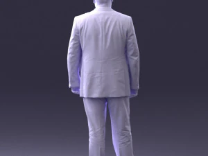 000408 Business Man in Suit 3dp 3D Print Model