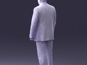 man in blue jacket 0074 3d print ready 3D 打印模型