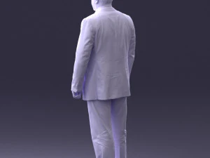 000408 Business Man in Suit 3dp 3D Print Model