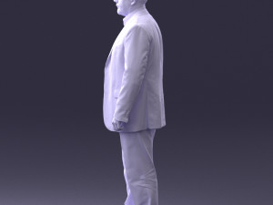 man in blue jacket 0074 3d print ready 3D 打印模型