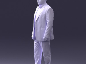 man in blue jacket 0074 3d print ready 3D 打印模型