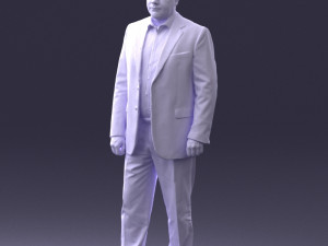 man in blue jacket 0074 3d print ready 3D 打印模型