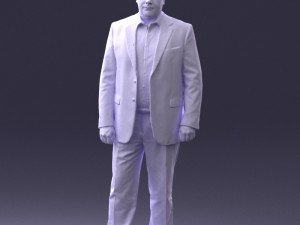 man in blue jacket 0074 3d print ready 3D 打印模型