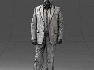 man in blue jacket 0074 3d print ready 3D 打印模型