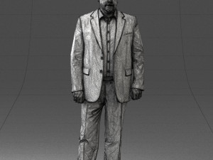 man in blue jacket 0074 3d print ready 3D 打印模型