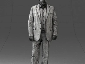 000408 Business Man in Suit 3dp 3D Print Model