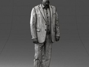 man in blue jacket 0074 3d print ready 3D 打印模型