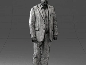 000408 Business Man in Suit 3dp 3D Print Model