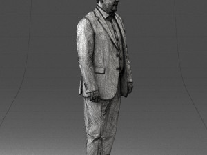 man in blue jacket 0074 3d print ready 3D 打印模型