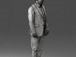 000408 Business Man in Suit 3dp 3D Print Model