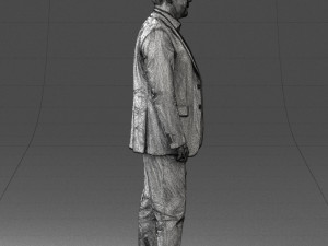 man in blue jacket 0074 3d print ready 3D 打印模型